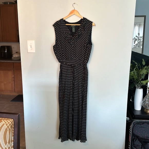 Ralph Lauren Polka Dot Maxi Dress - Picture 1 of 6